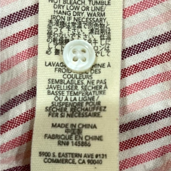 The GREAT Women’s Derby Cotton Oversize Midi Dress In Sunset Stripe 2 Med New - Picture 8 of 15